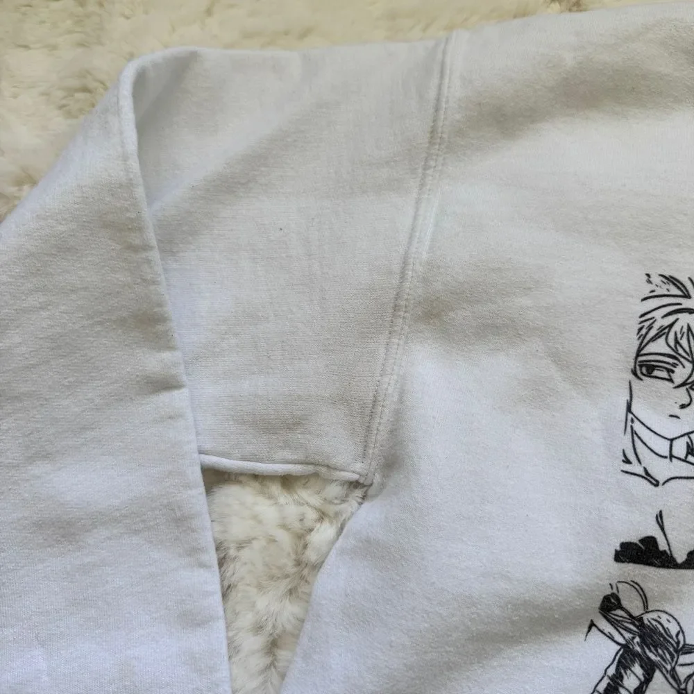 Seven Deadly Sins Anime Pullover Sweater S Unisex - White - Picture 4 of 5